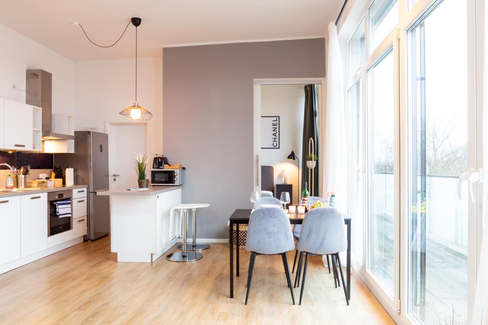 Micasa Ol - Modernes Penthouse - Stellplatz - Kueche - Wlan - Dachterrasse Apartment Oldenburg Exterior photo